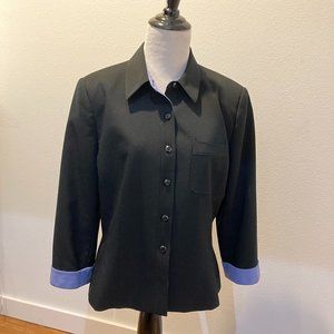 2 Piece Set KASPER Full Button Blazer & Pencil Skirt, Women's 10